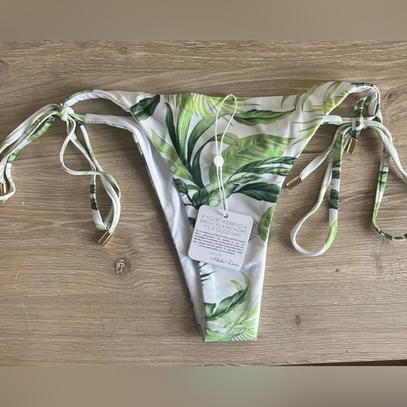 NWT Monday Swimwear SET Swimsuit Bikini Copacabana Top & Palma Bottom Palm Small - Picture 9 of 12